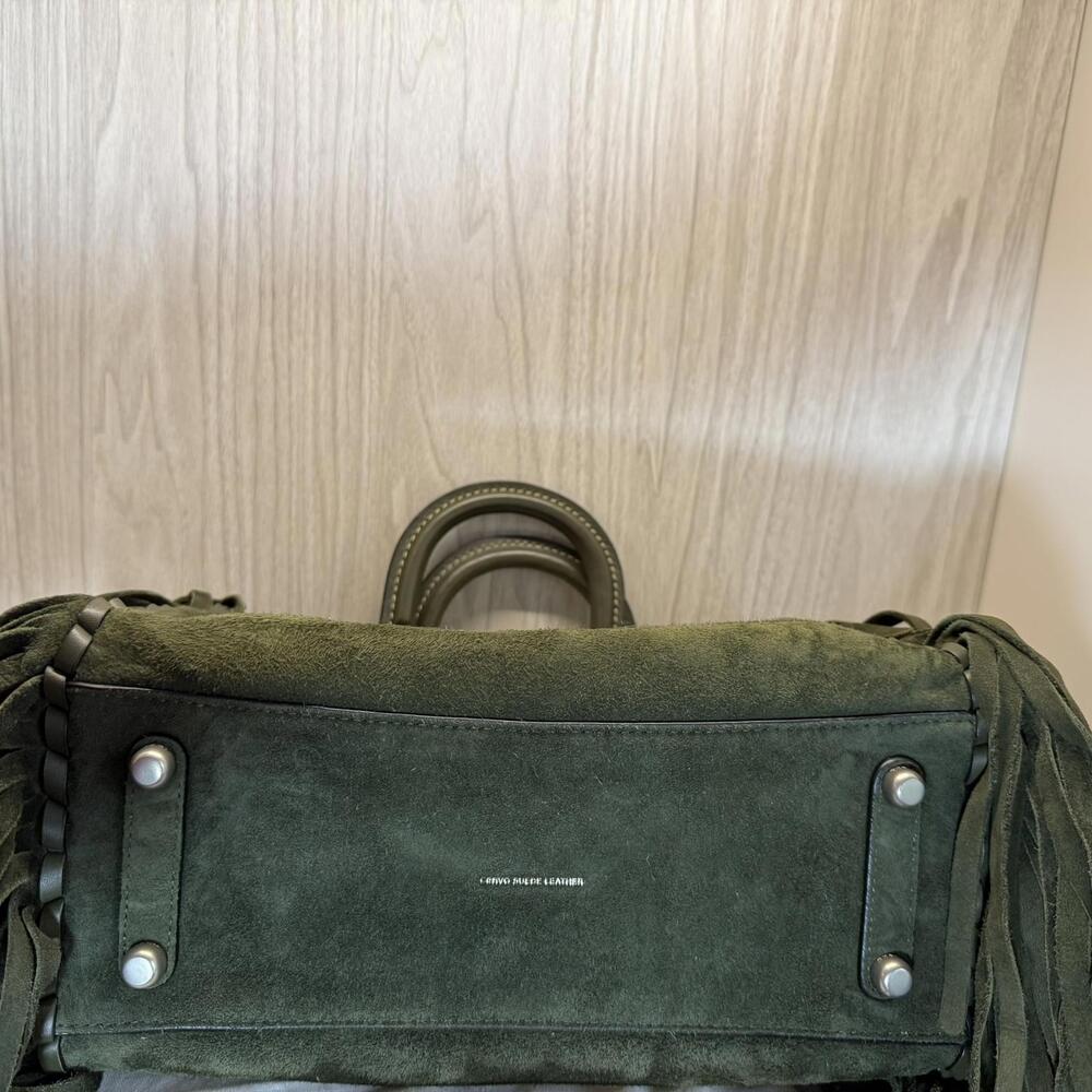 RARE NWT Coach 1941 Cervo Suede Fringe Rogue 31 Bag - Fern Green - Picture 10 of 15